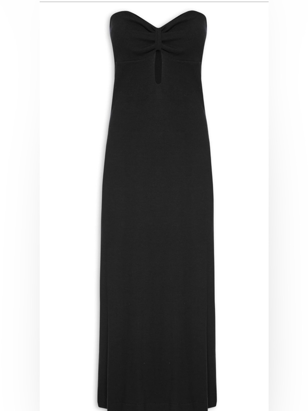 Farm Rio Black Strapless Dress